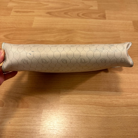 AUTHENTIC Christian Dior Vintage Honeycomb Monogram Zipper Clutch - Picture 8 of 8